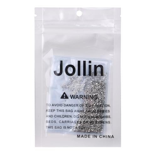 Image of Jollin Crystal Flatback Rhinestones Gems for Crafts 1.6mm SS4, Silver | Glue Fix, 2880pcs Glass Rhinestones for Bedazzling, Clothes, Tumblers, Nail Art, Shoes, Bags, Caps & Accessories Decoration