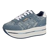 Guess Hansin para mujer, Logotipo vaquero blanco/azul medio 420, 41 EU
