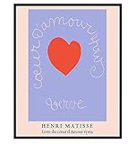 Minimalist Matisse Wall Art & Decor - Mid Century Modern - Aesthetic Room Decor - Gallery Wall Art Poster Print - Museum Pictures - Bedroom Living Room - Henri Matisse - Abstract Gifts for Women