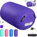 Airtrack Matte Aufblasbare Air Roll,100/120cm Gymnastik Rolle Barrel Gymnastik Tumbling Yoga...