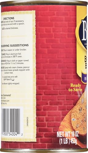 B&M Brown Bread with Raisins, 16-Ounce Cans (Pack of 6)