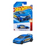 ホットウィール(Hot Wheels) ベーシックカー 2018 ホンダ シビック タイプR 乗り物おもちゃ ミニカー 3歳から ブルー JFN81