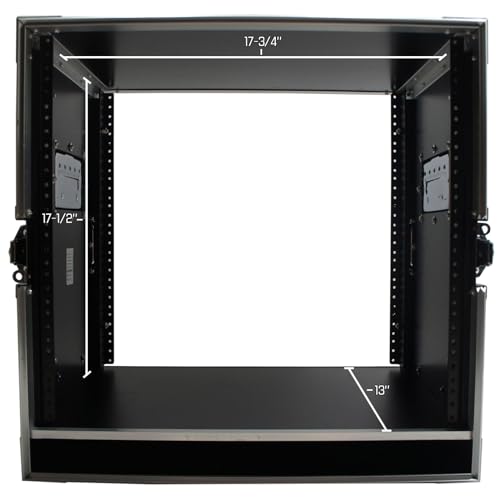 Harmony Audio Cases HC10UEDHW DJ Flight 10U FX Effect 16\" Depth Case Casters & Handle