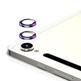 Zeking for Samsung Galaxy Tab S9 FE/ Tab S9/Tab S10 SM-X710 Camera Lens Protector, HD Clarity Scratch-Resistant Ultra-Thin 9H Tempered Glass with Aluminum Edging, Individual Metal Lens Cover (2 Set)(Color)