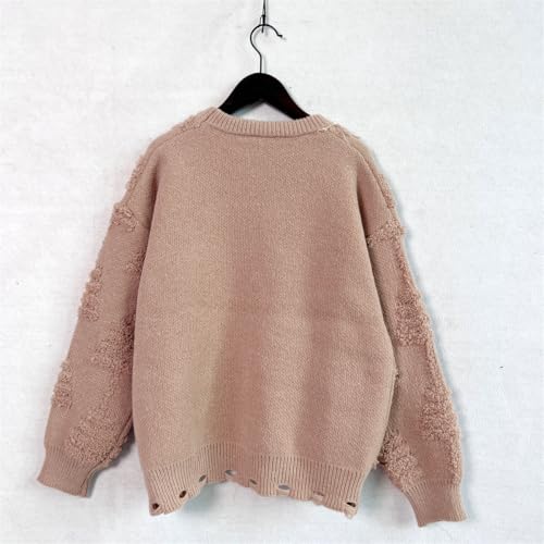 Image of OMEWEE Halloween Sweaters for Women 2024 Womens Ribbed Cuffs Pullover Sweaters Knit Baggy Fall Sweaters for Women