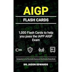 AIGP Flash Cards Audiolibro Por Jason Edwards arte de portada