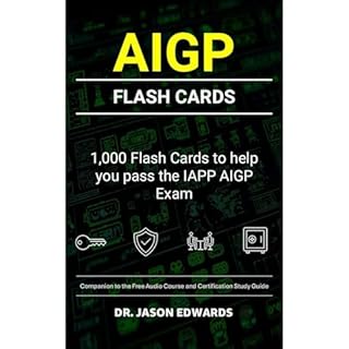 AIGP Flash Cards Audiobook By Jason Edwards cover art