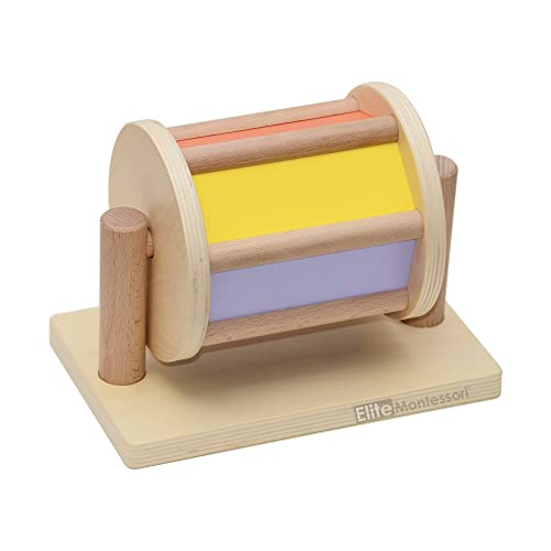 Image of Elite Montessori Inspired Spinning Drum for Toddlers & 1 Year Old Baby Toy