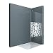 Produktbild Sogood Luxus Duschwand Bremen02BL 140x200 cm Walk-In Dusche mit Stabilisator aus Edelstahl Duschabtrennung aus Echtglas 10mm ESG-Sicherheitsglas inkl. Easy-Clean-Beschichtung