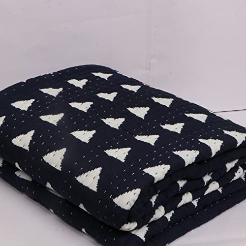 Couverture kantha en coton INDACORIFY jeté de lit imprimé - 2