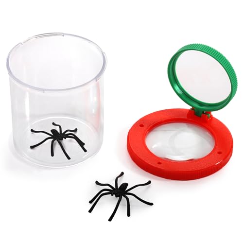 Coloch Set of 10 Insert Bug Viewer for Kids, Magnifying Insect Box, Bug Magnifier Container Critter Insect Bug Cage Bug Jar Bug Viewer Collecting Kit Bug Catcher Set