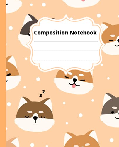 Shiba Inu Composition Notebook: Nifty Wide Ruled Paper Notebook Journal | Cute Shiba Inu Wide Blank Lined Workbook for Teens Kids Students Girls Boys for Home School College for Writing Notes