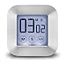 Produktbild XREXS Küchentimer Digital Magnetisch Kurzzeitmesser Küche mit Uhr, Wecker, Stoppuhr, Memory-Funktion, Einstellbare Lautstärke für Unterricht, Treffen, Prüfungen, Batterie enthalten (touscreen Timer)