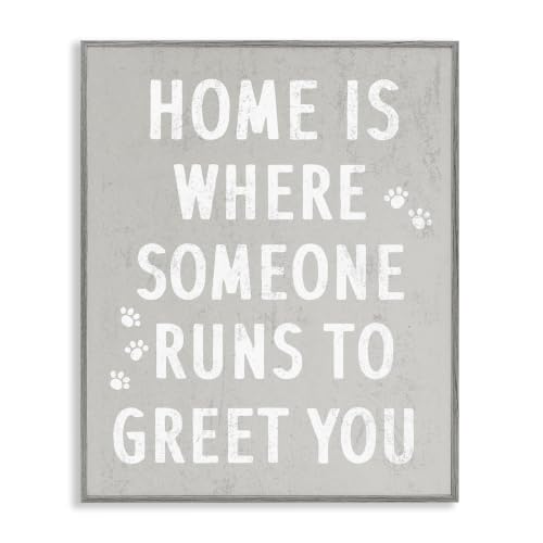 Pet Parents Paw Print Sentiment, 24 x 30 Inch Framed Giclée Print