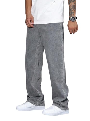 Image of KOTTY Mens Solid|Mid Rise| Coin Pocket|Button|Ankle Length|Loose Fit|5 Pocket Jeans for Mens
