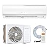 Classic America 12000 BTU Wall Mounted Mini Split Inverter without Wires with Heat Pump, 15 Feet Line Set, Range up to 600 Square Metres, (19 SEER2, 120 VAC), WiFi/Alexa