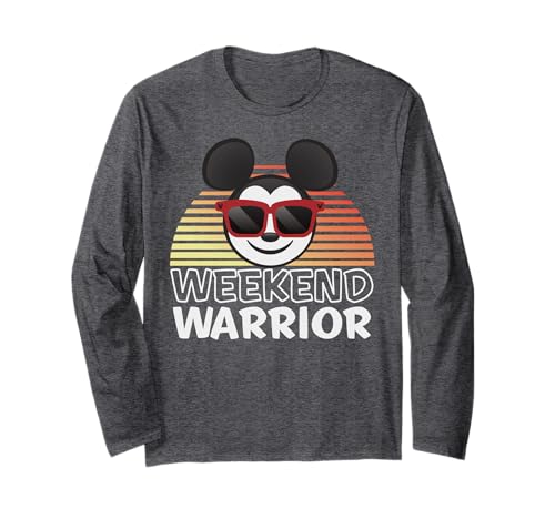 Mickey Mouse t-shirt manches longues Disney Weekend Warrior pour homme