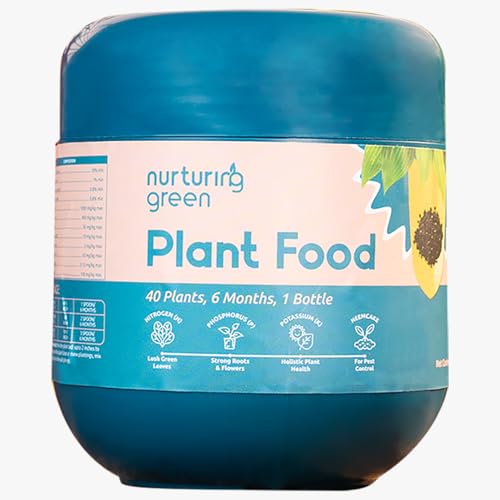 Nurturing Green® All-in-One Plant Food (400gm, granules) | Provides Plant with Nutrition & Growth and improves Soil Health | Nutrient-Rich Fertilizer with Slow Nutrition Release for Home Gardening