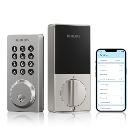 Philips Smart Lock, Smart Door Lock Built-in WiFi, App Remote