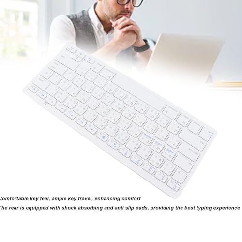 Teclado Bluetooth inalámbrico interruptor de tijera QWERTY para tableta 3