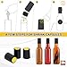 gmisun Hot Sauce Bottles 5 oz, 24 Pack Vanilla Extract Bottles with Shrink Capsules, Glass Woozy Bottle with Labels, Funnel, Caps, Dripper Inserts, for Homemade Hot Sauces, Dressing