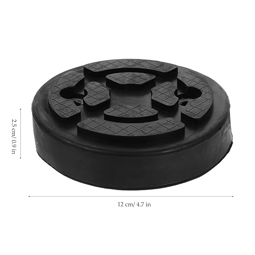 VOSAREA 4pcs Car Lifting Pads Auto Jacking Lift Pads Two- Post Round Heavy Duty Jack Rubber Mats Useful Lifting Support (Block) Car Accessories for Auto Lift Truck Hoist