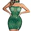 Dark Green Sparkle Bodysuit 06