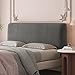 Luxus-Bett-Kopfteil-Abdeckung Nerz-Samt-Stretch-Kopfteil-Schonbezug, Weicher, Bequemer Doppel Einzelbett-Rückenlehnenbezug, Bett-Kopfteil-Hussen Für Schlafzimmer Dekoration,Grey1-Length:140-165cm