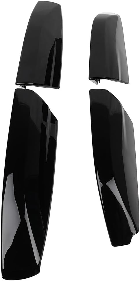 ECCPP Black Roof Rack Side Rails End Covers 4pcs Shell Cap ABS Plastic Replacement Fit For Toyota For Highlander 2008 2009 2010 2011 2012 2013