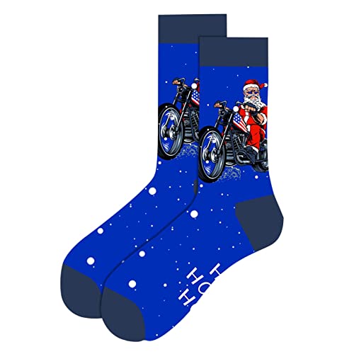 ROYIYI Herren Thermo Socken (1 Paar) Warme Vollfrottee Socken Wintersocken Sportsocken Weihnachten Socken Winter Warm Lustige Geschenke Weihnachten Neuheit Baumwolle Crew Socken (K, L) Cover