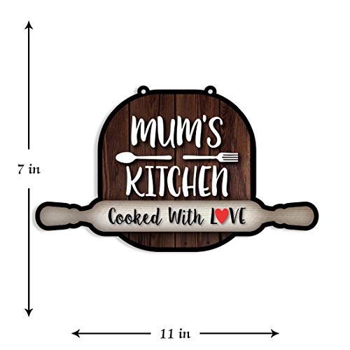 Image of 100yellow Mum's Kitchen Wall /Door Hanging | Multicolor| 7x11 Inches