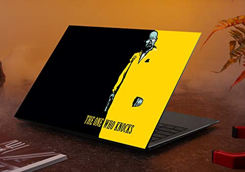 Image of PIXELARTZ Laptop Skins Breaking Bad The One Who Knocks 15.6 Inches Laptop Skins /Stickers for Dell-Lenovo-Acer-HP (5080)