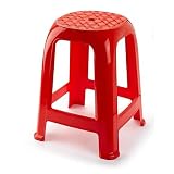 CABLEPELADO Taburete Alto de Plástico PVC Multiusos y Apilable, Soporta hasta...