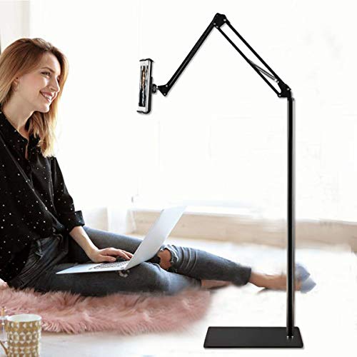 Adromy iPad Verstellbar Bodenständer, Handy und Tablet-Bodenständer 360 Grad drehbar Tablettenhalter für 4.7-13 Zoll Pro… – Bild 7