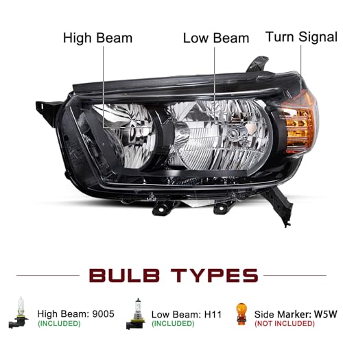 Image of JSBOYAT Headlight Assembly Fits for 2010 2011 2012 2013 Toyota 4Runner