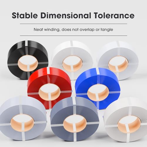 eSUN PLA Refill Filament 1.75mm, Spulenloses 3D Druck Filament Maßgenauigkeit +/- 0.05mm, 1 kg pro Spule, 2 Spulen für 3D Drucker, Schwarz-2KG