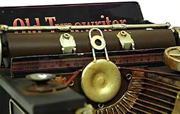 Dekoratif Metal Daktilo Biblo Vintage Hediyelik