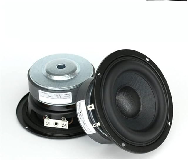 JINGERL 1PC Top end 4 inch Supper Strong Bass Driver woofer subwoofer transducer Speaker Repair Replacement Parts (Color : Square-4Ohm)