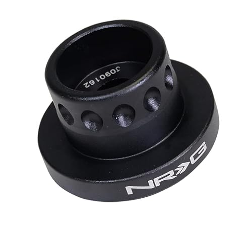 NRG Innovations NRG-SRK-RL140H Race Style Steering Wheel Short Hub Adapter, Up To 1" Shorter Overall, Black Body