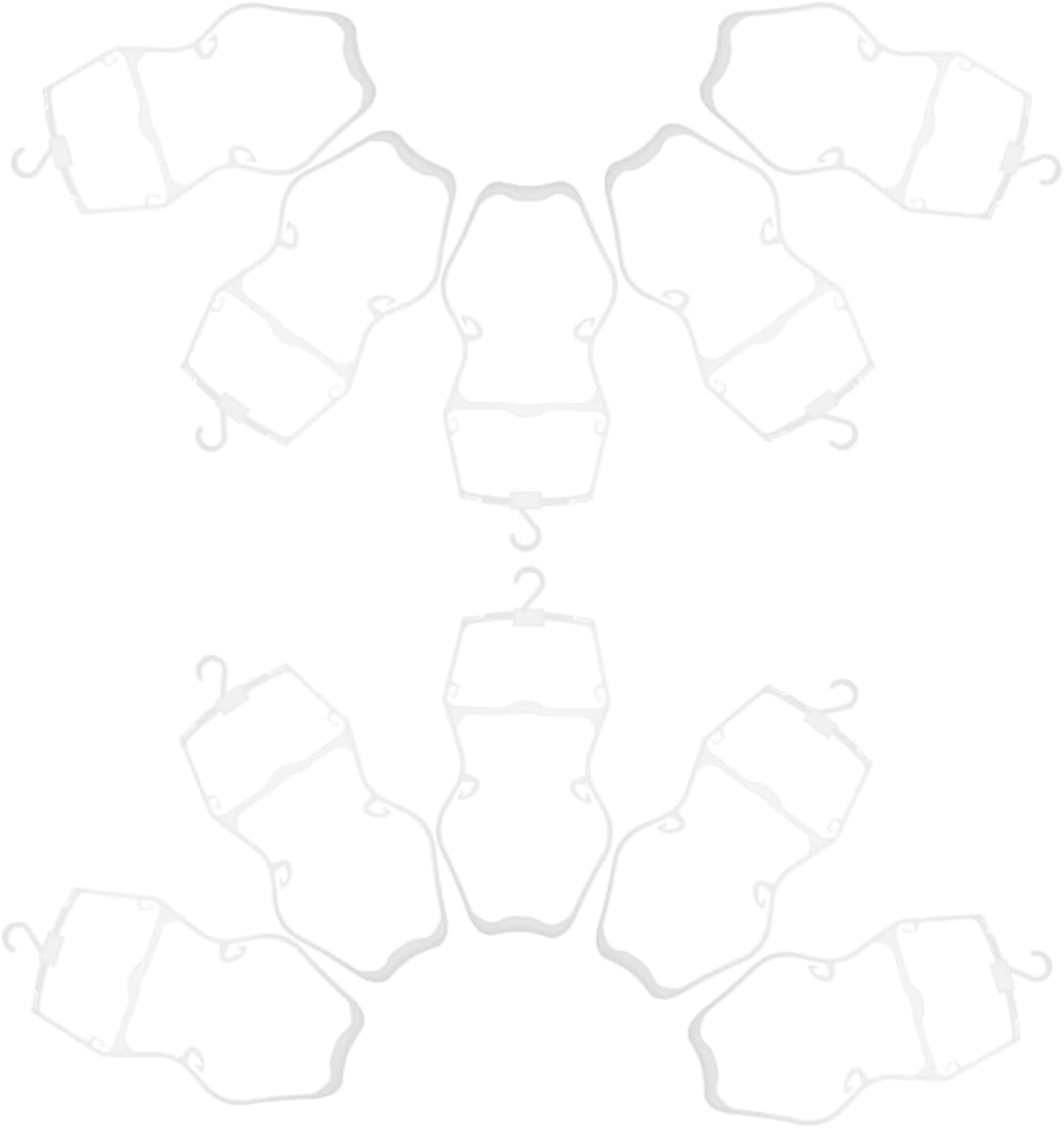 PRETYZOOM 10Pcs Plastic Hangers for Swimwear Non Slip Clothes Rack for Compact Display Hangers for Swimwear White Color