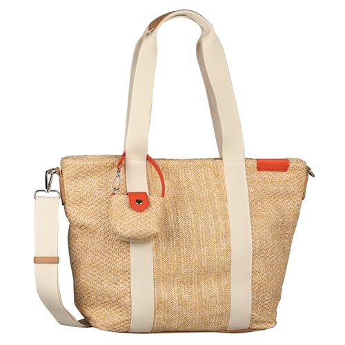 Sac à bandoulière Tom Tailor Vanya beige zippé pour femme