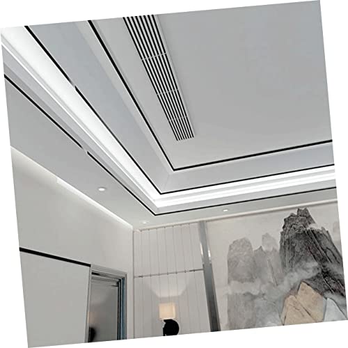 Angoily Adesivos Papel De Parede Espelho Preto Borda Da Parede Da Sala De Estar Linha Preta Decalque