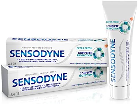 Sensodyne Complete Protection Sensitive Toothpaste For Gingivitis, Sensitive Teeth Treatment, Extra Fresh - 3.4 Ounces (Pack of 2)
