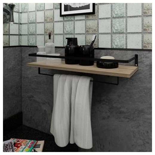 Toalheiro Prateleira Toalha Banho Rosto Multiuso Design Moderno Banheiro Lavabo Preto