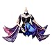 Aroinad Keqing Cosplay Costume Lolita Imprimer Jupe Costume Forme Genshin Impact pour Mascarade Anime Carnaval Halloween Comic Con