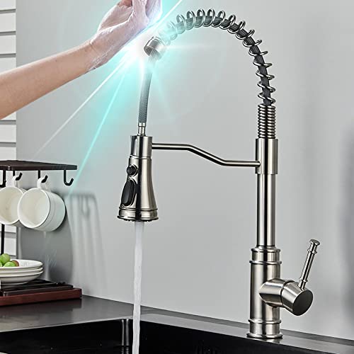 Robinet évier de cuisine noir avec douchette extractible et rotation 360