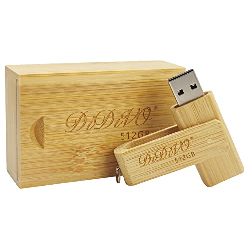 DIDIVO USB������ 512GB USB 2.0�Ή� �t���b�V���h���C�u ���^ �y�� ��]�� �����f�[�^�]�� �ǎ�葬�x�ő�15MB/S USB�������ؐ��̒|�̃M�t�g�{�b�N�X �[�^�]�� Windows PC�ɑΉ� (512GB)