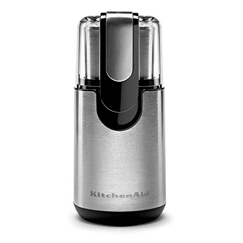 KitchenAid KJB22AR Moedor de Grãos e Temperos Elétrico, Cinza (Contour Silver)