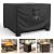 Mrrihand Fire Pit Cover Square, Waterproof and Air Vent Full Coverage Patio Fire Pit Cover, Outdoor Fire Pit Cover with Adjustable Drawstring and Handle, 36" W*36" D*20" H, Black