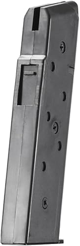 Miniatura 8 de Pistola Airsoft de resorte pesado de tamaño completo de la serie de aleación 1911 (color negro con paneles de agarre bronceado)